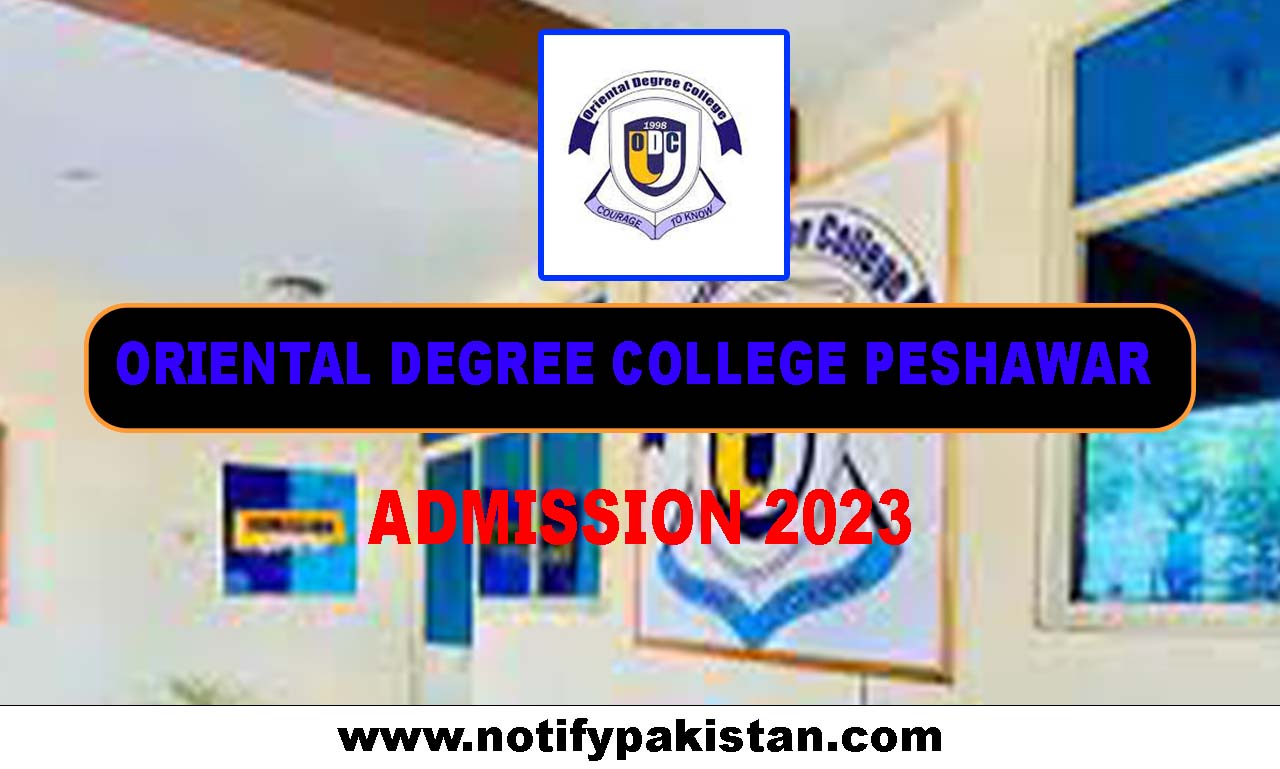 Oriental Degree College Peshawar Admission 2023
