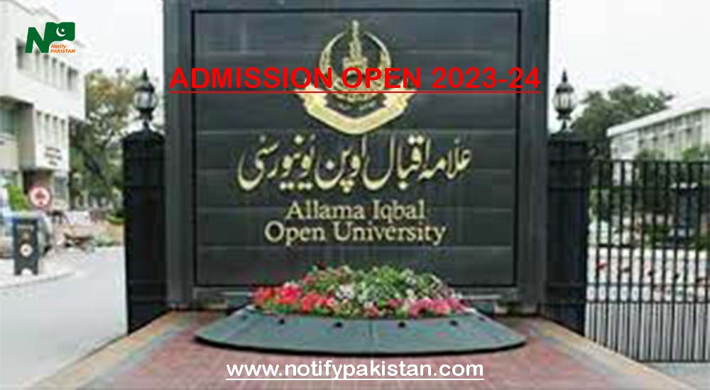 Allama Iqbal Open University Islamabad Admission Autumn 2023