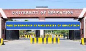 Paid Internship Opportunity at the University of Education