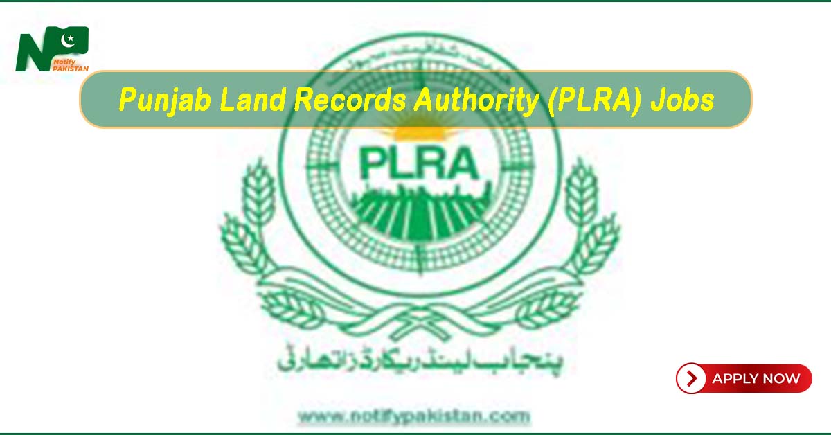 Punjab Land Records Authority PLRA Jobs
