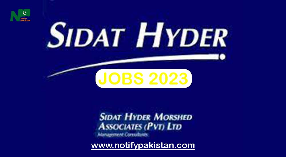 Sidat Hyder Morshed Associates Jobs 2023