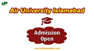 Air University Islamabad AUI Admission Spring 2024