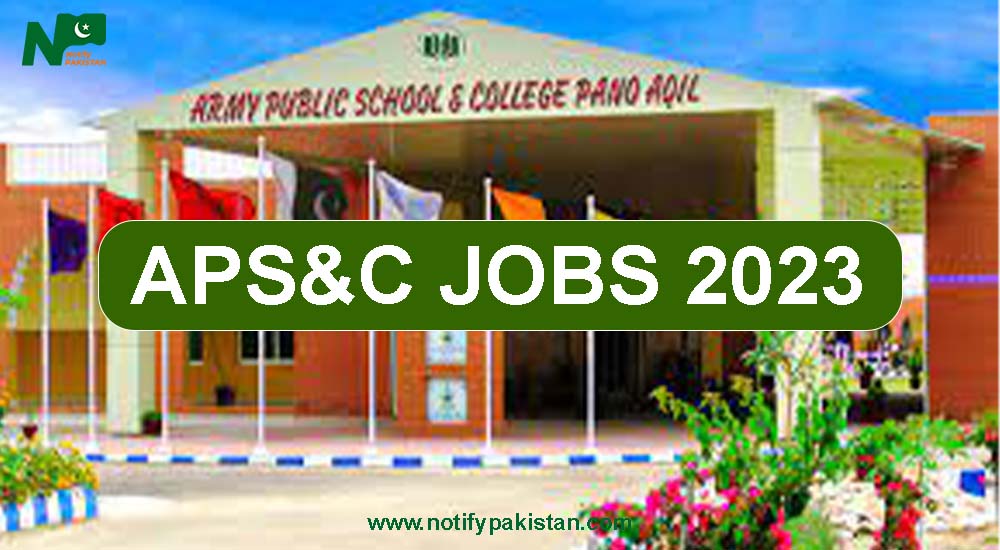 Army Public School and College Sukkur & Jinnah Pano Aqil Cantt Jobs 2023