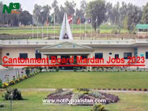 Cantonment Board Mardan Jobs 2023