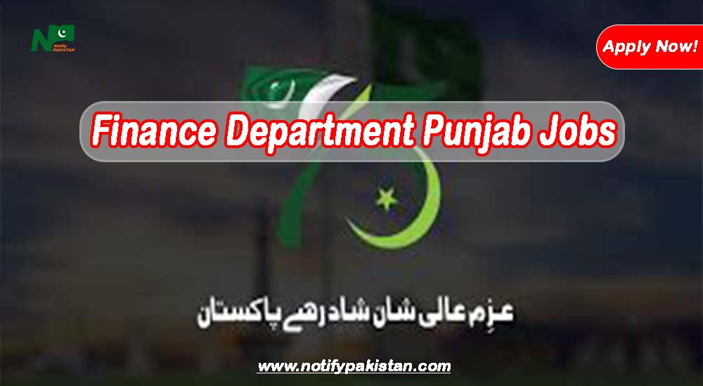 Finance Department Punjab FDP Jobs