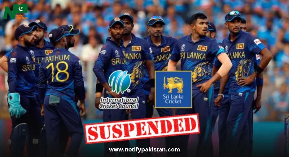 ICC Suspends Sri Lankan Cricket Board Membership