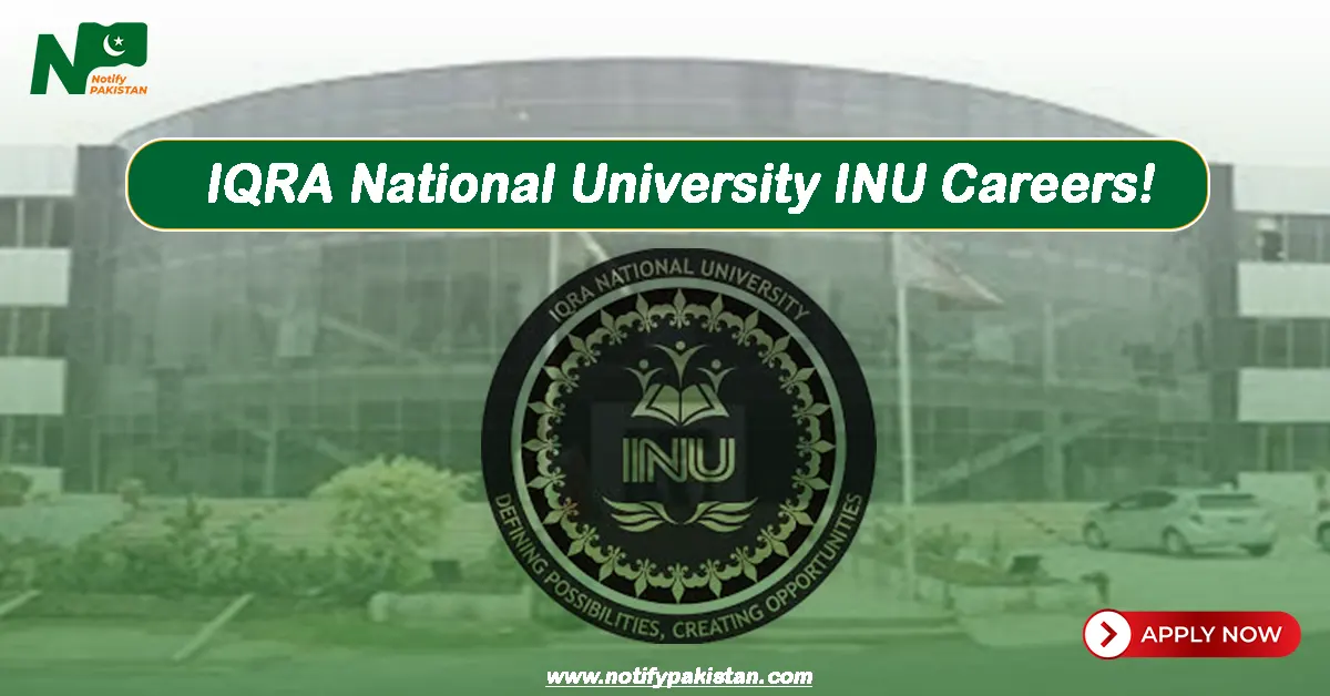 IQRA National University INU Jobs