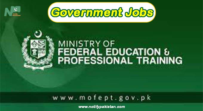 Ministry of Federal Education & Professional Training MOFEPT Jobs