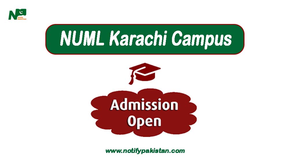 NUML Karachi Campus Admission 2024 Online Apply For BSMS Degree Programs