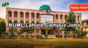 NUML Lahore Campus Jobs 2023