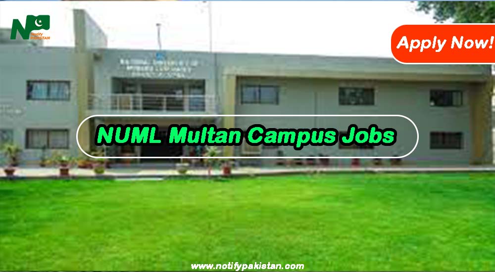 NUML Multan Campus Jobs 2023