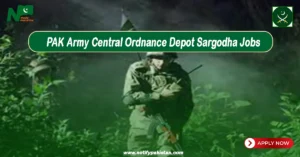 Pak Army Central Ordnance Depot Sargodha COD Jobs