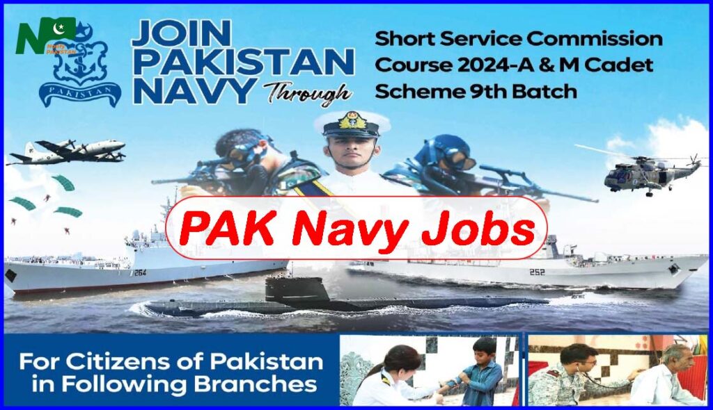 PAK Navy Jobs 2024 Short Service Commission SSC Course 2024 A M   Short Service Commission SSC Course 2024 A M Cadet Scheme 9th Batch 1024x590 