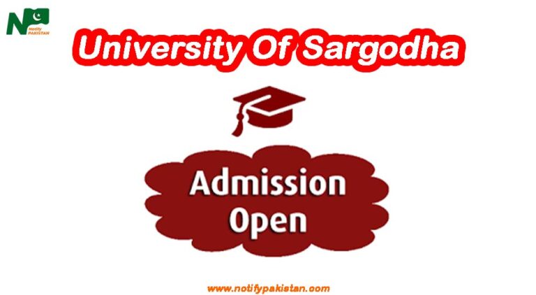 University Of Sargodha UOS Admission Spring 2024 Apply Online - Notify ...