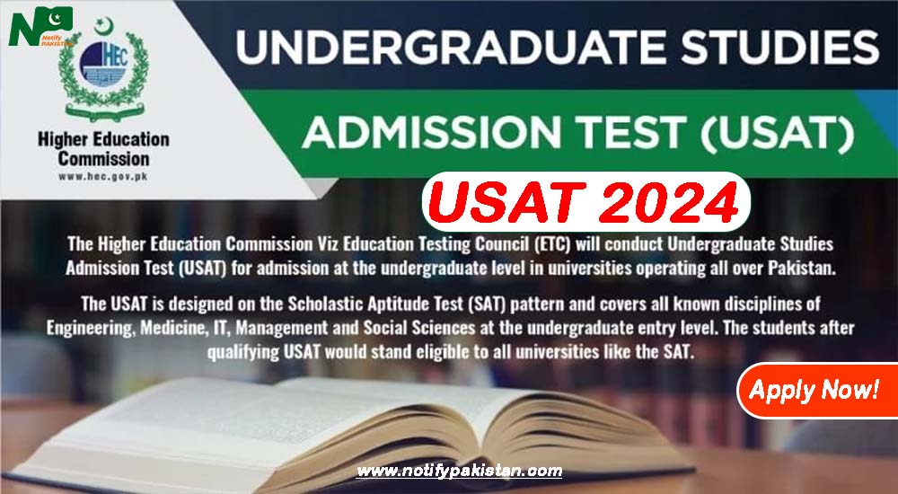 Undergraduate Studies Admission Test USAT 2024