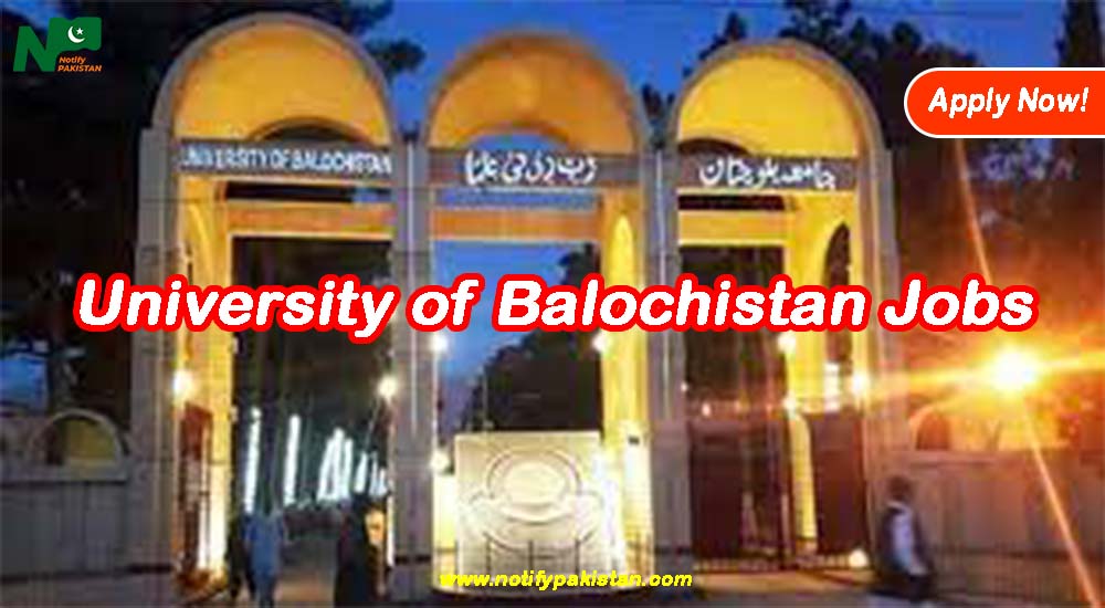 University of Balochistan UOB jobs