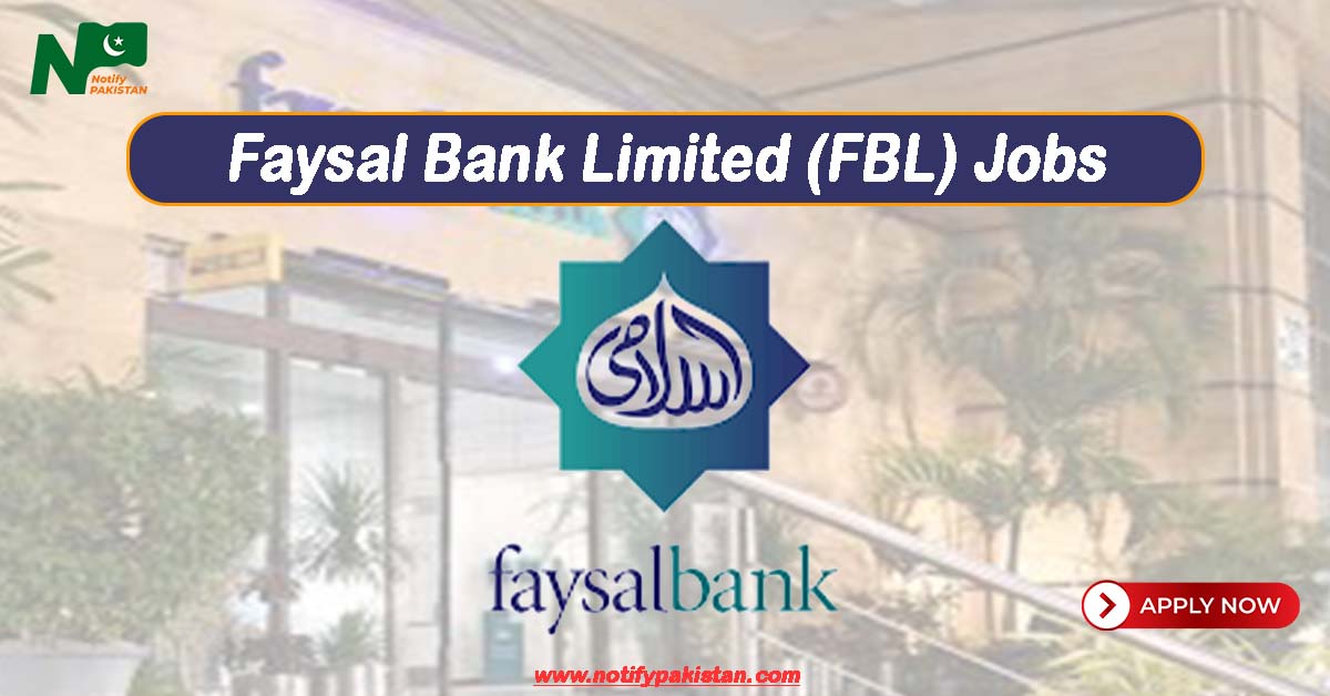 Faysal Bank Limited FBL Jobs
