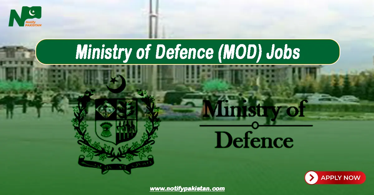 Government Of Pakistan Ministry of Defence MOD Jobs
