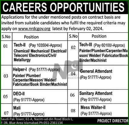 National Research and Development Council Jobs Advertisements