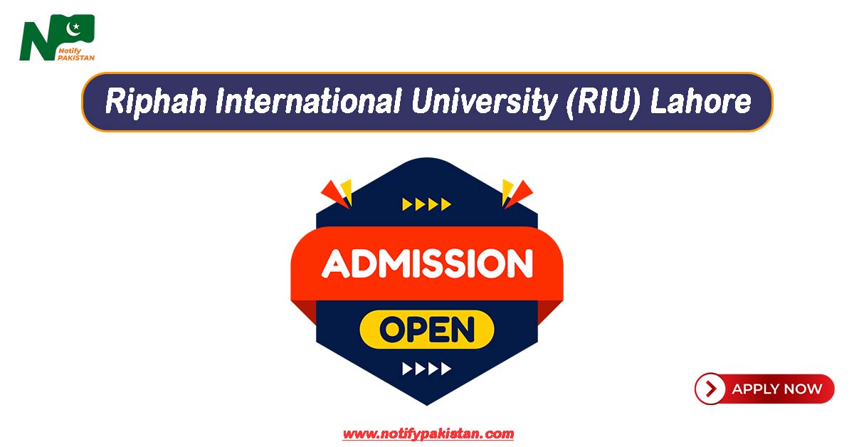 Riphah International University RIU Lahore Admission