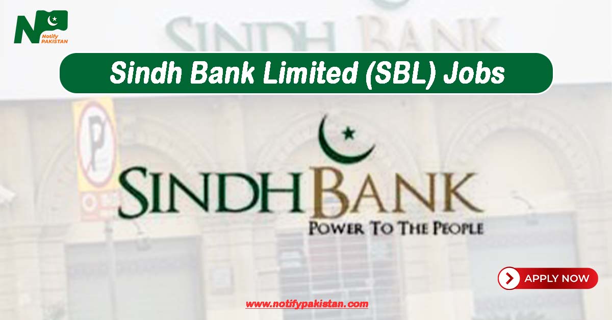 Sindh Bank Limited SBL Jobs