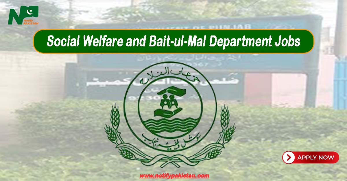 Social Welfare and Bait UL Mal Department Punjab Jobs