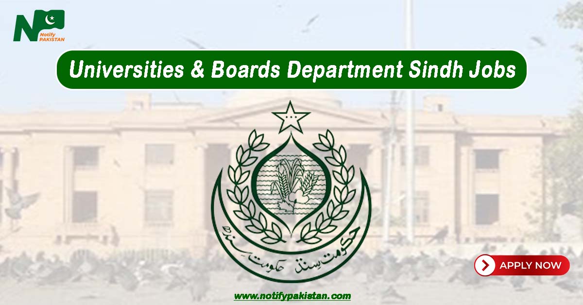 Universities & Boards Department Sindh Jobs