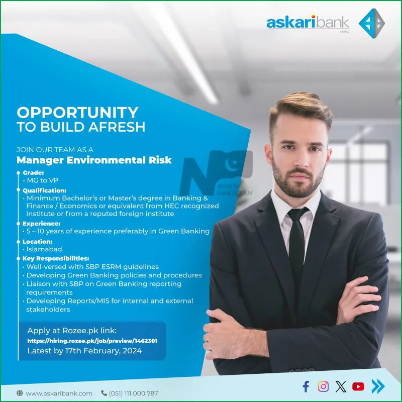 Askari Bank Limited AKBL Careers 2024 Advertisement # 1