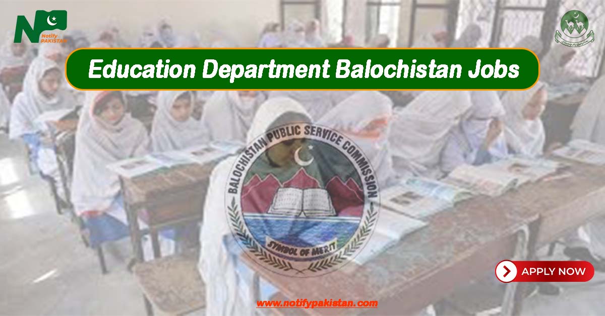 Education Department Balochistan Jobs