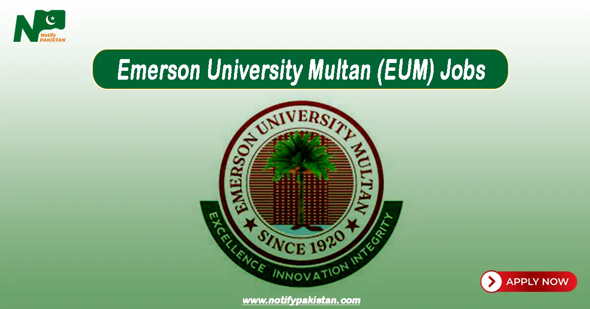 Emerson University Multan EUM Jobs