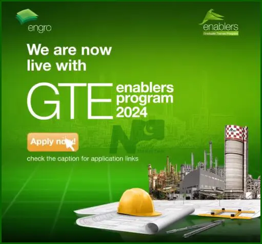 Engro Enablers Graduate Trainee Engineer GTE Program Advertisement
