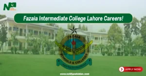 Fazaia Intermediate College Lahore Jobs