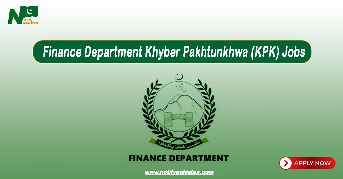 Finance Department Khyber Pakhtunkhwa KPK Jobs