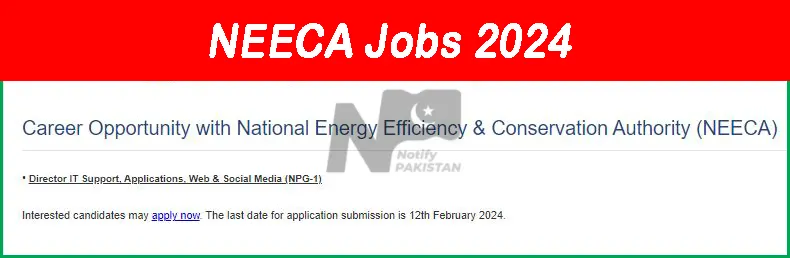 Latest NEECA Jobs 2024 Advertisement