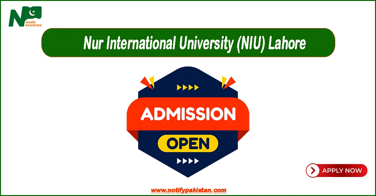 Nur International University NIU Lahore Admissions