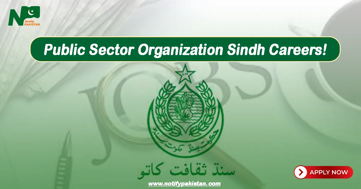 Public Sector Organization Sindh Jobs
