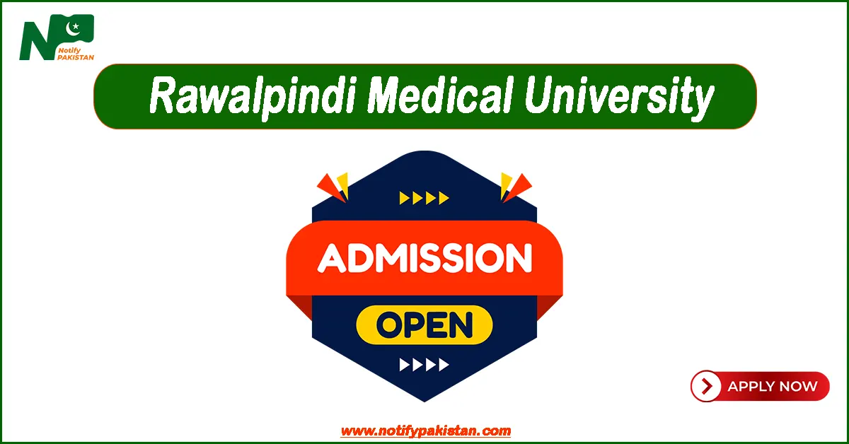 Rawalpindi Medical University RMU Rawalpindi Admissions