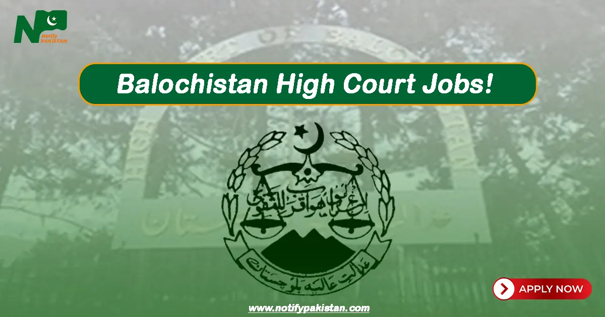 Balochistan High Court Jobs
