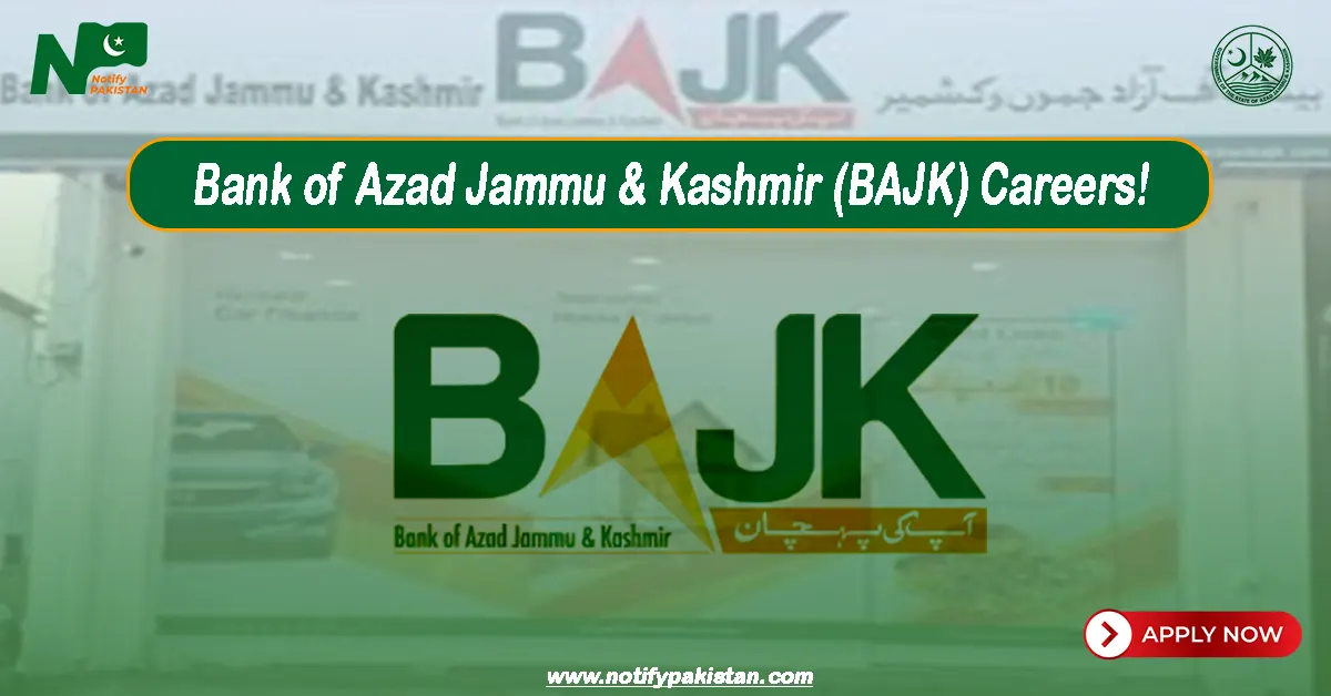 Bank of Azad Jammu and Kashmir BAJK Jobs