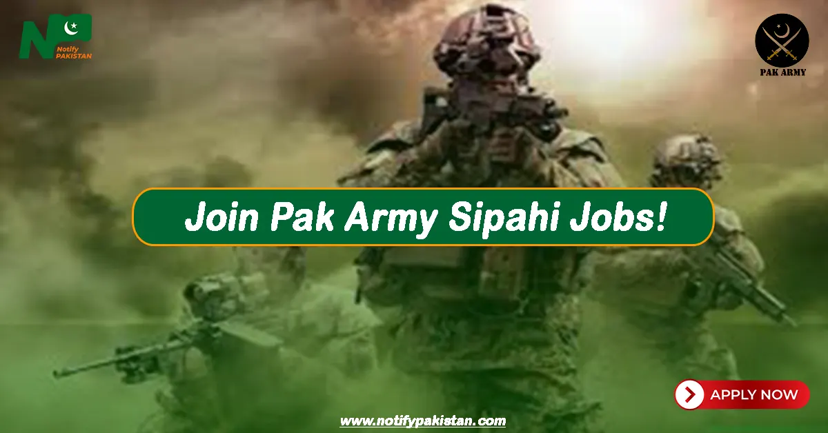Join Pak Army Sipahi Jobs