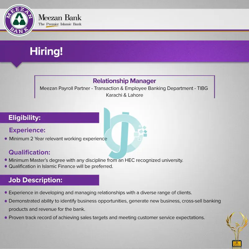 Latest Meezan Bank Jobs 2025 Advertisement