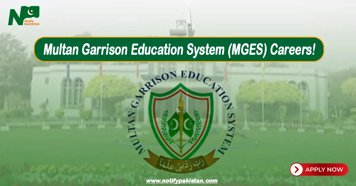 Multan Garrison Education System MGES Jobs