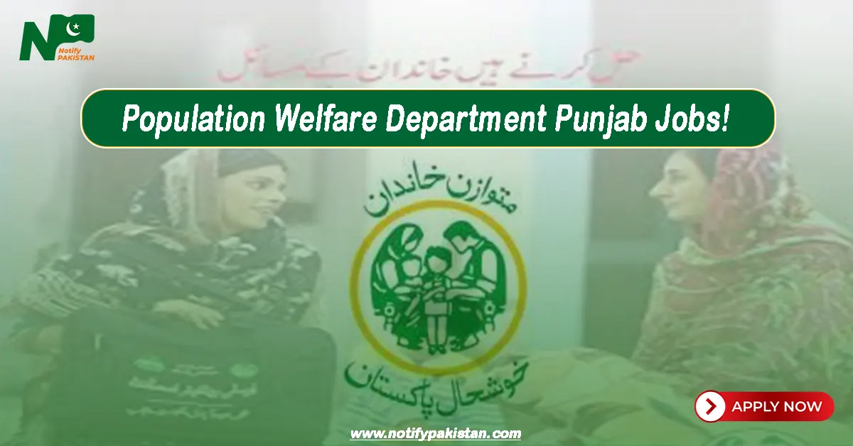 Population Welfare Department Punjab Jobs