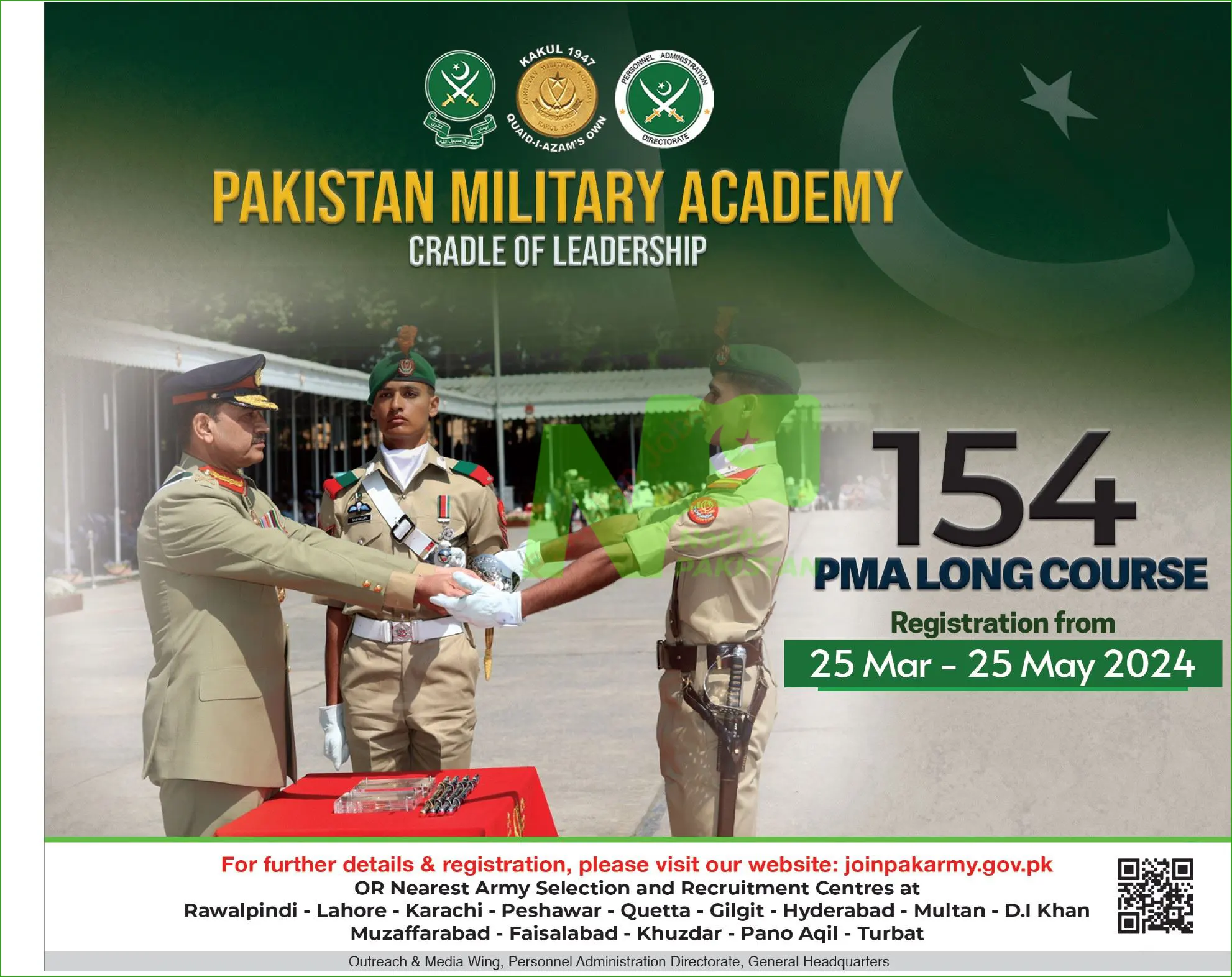 Join Pak Army 154 PMA Long Course Online Registration 2024 Advertisement