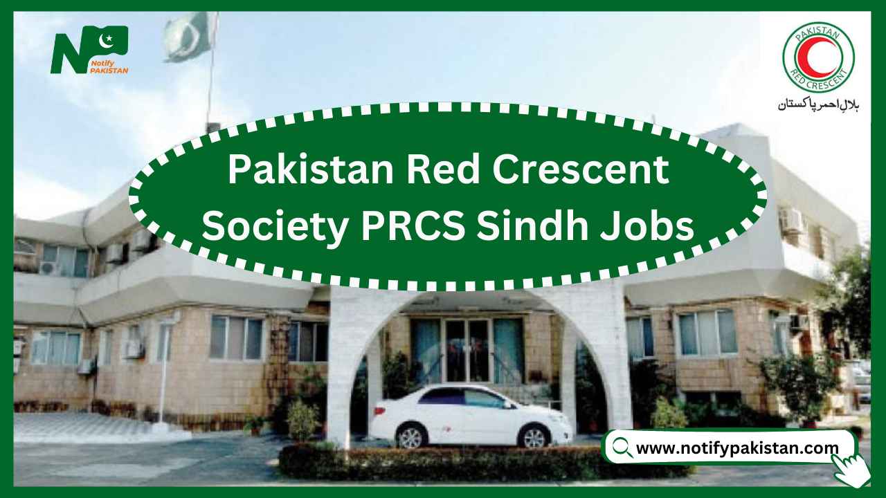 Pakistan Red Crescent Society PRCS Sindh Jobs