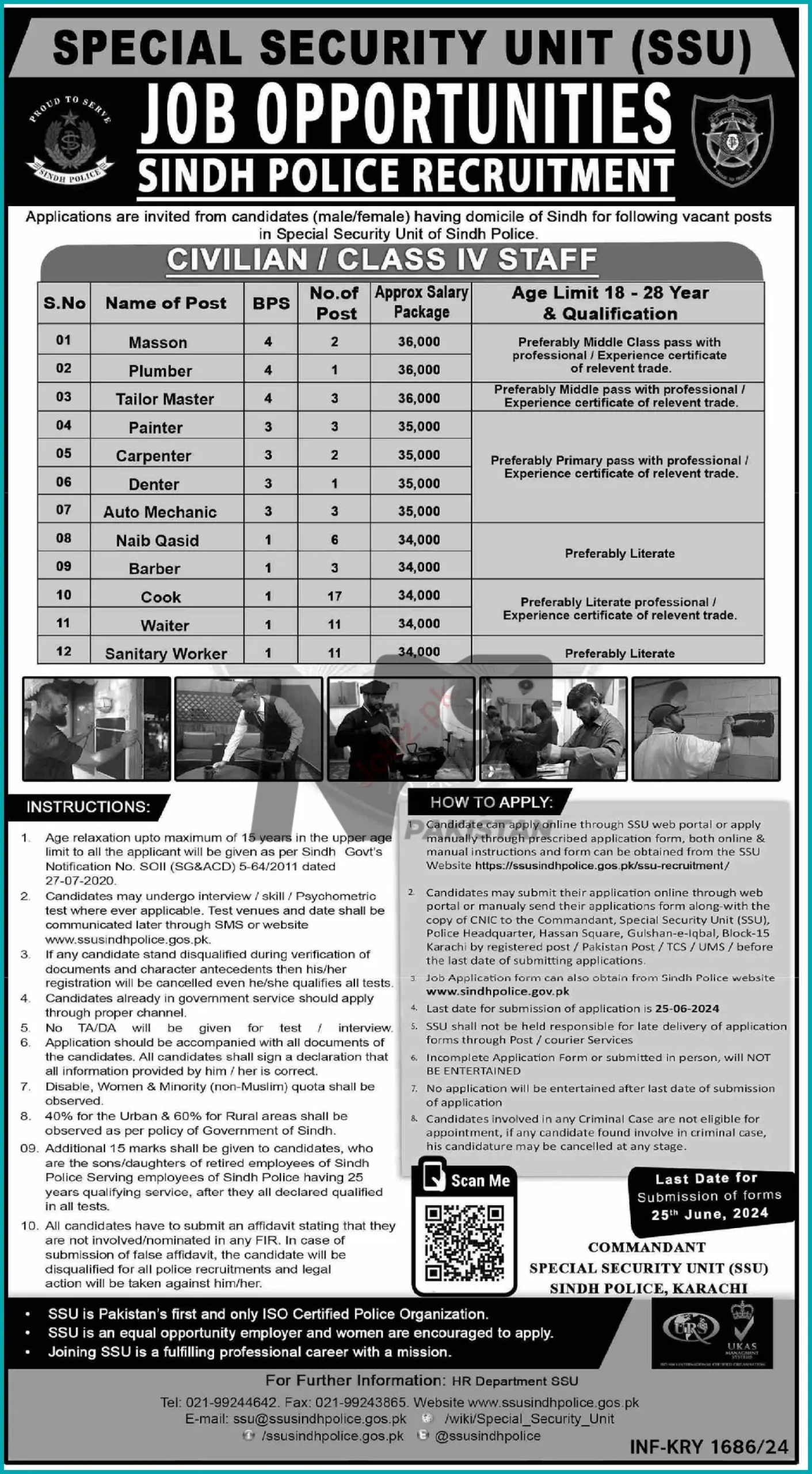 Sindh Police Civilian Jobs 2024 Advertisement # 01