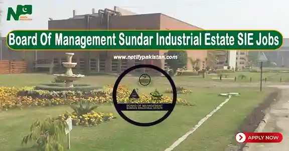 Board Of Management Sundar Industrial Estate SIE Jobs