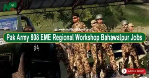 Pak Army 608 EME Regional Workshop Bahawalpur Jobs
