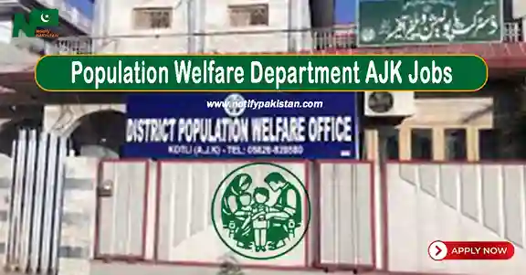 Population Welfare Department AJK Jobs