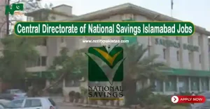 Central Directorate of National Savings Islamabad Jobs